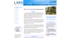 Desktop Screenshot of lams2011.lamsfoundation.org